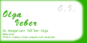 olga veber business card